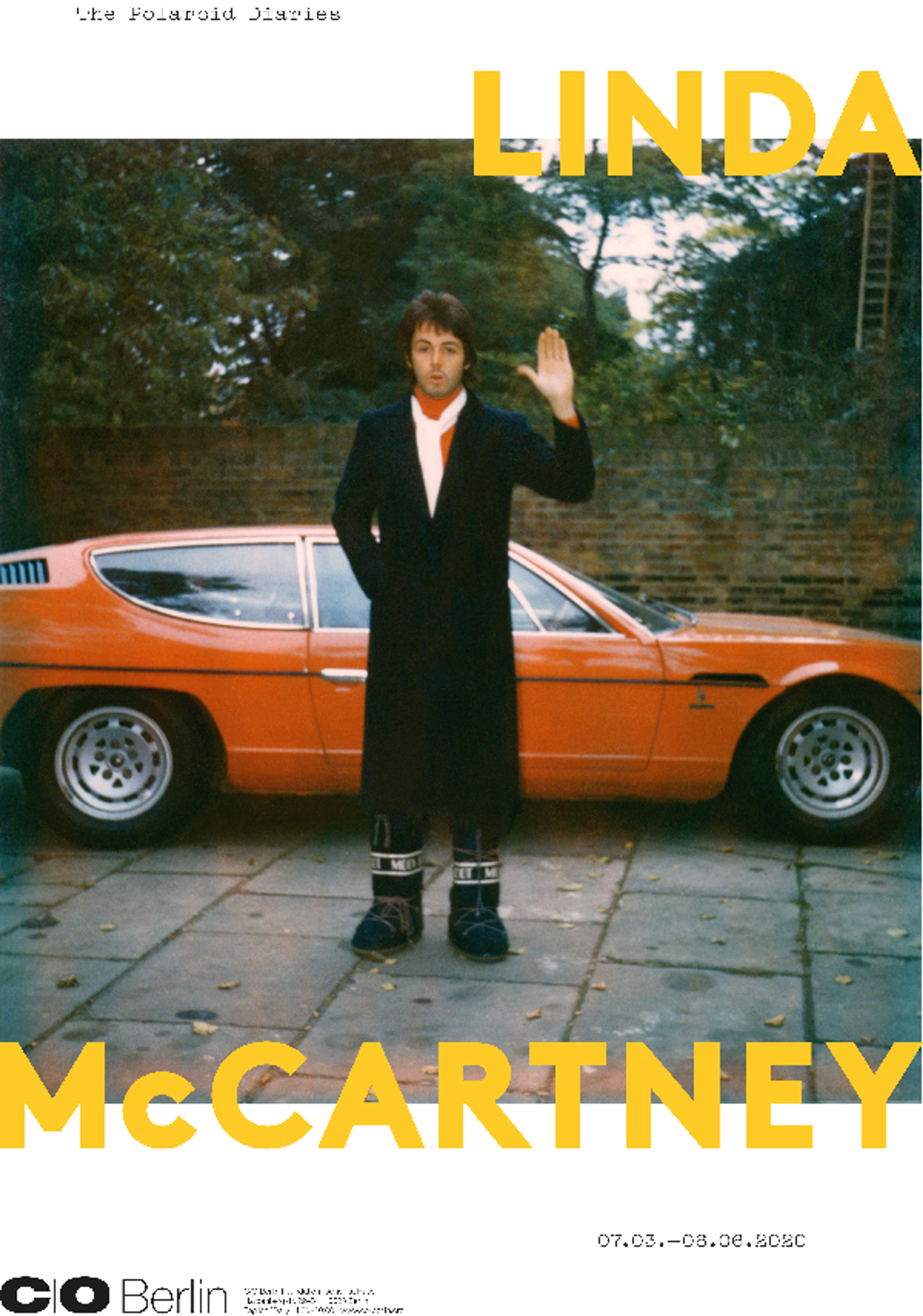 Poster for Linda McCartney. The Polaroid Diaries at C/O berlin