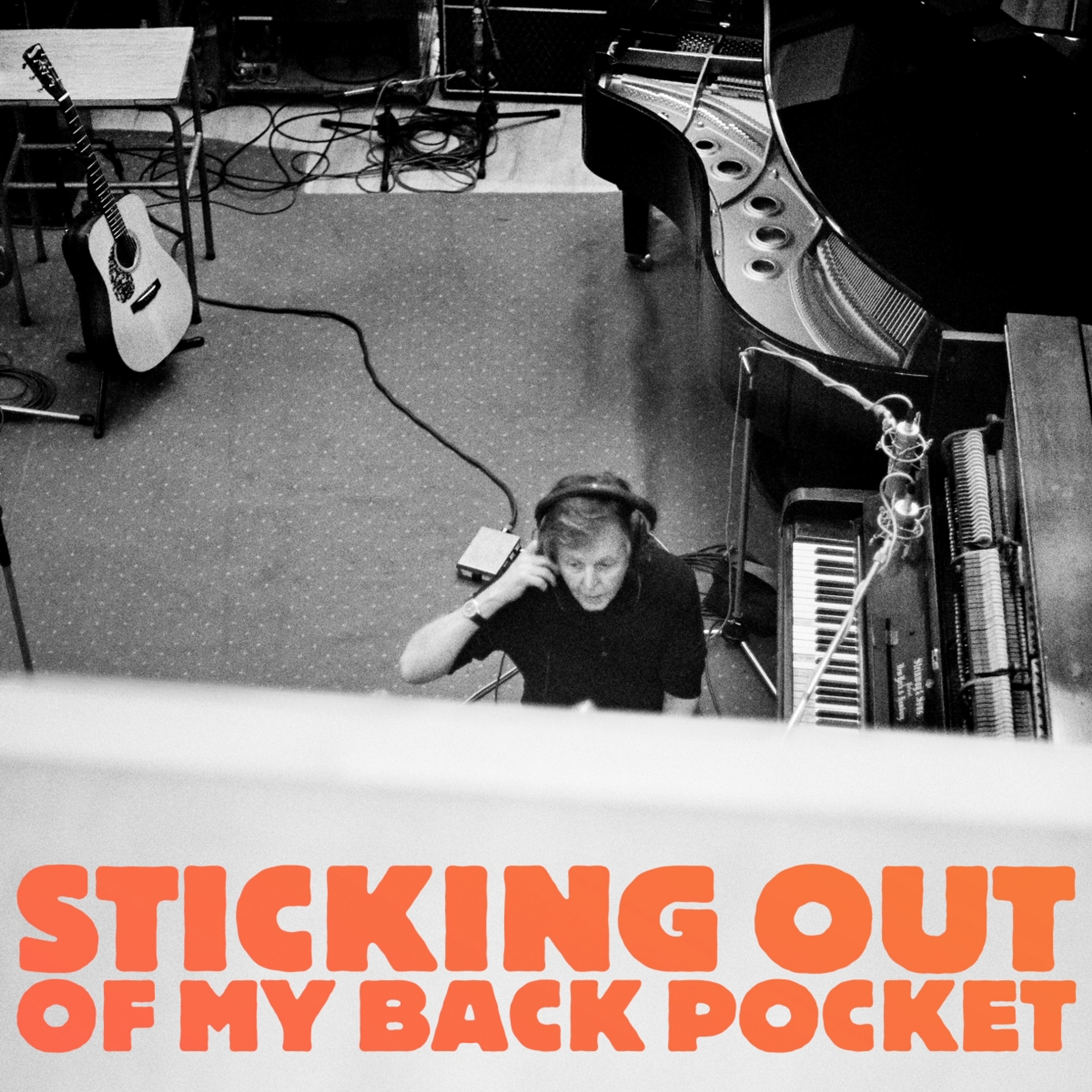 photo of Paul playing bass for the 'Sticking Out Of My Back Pocket' playlist for October 2020