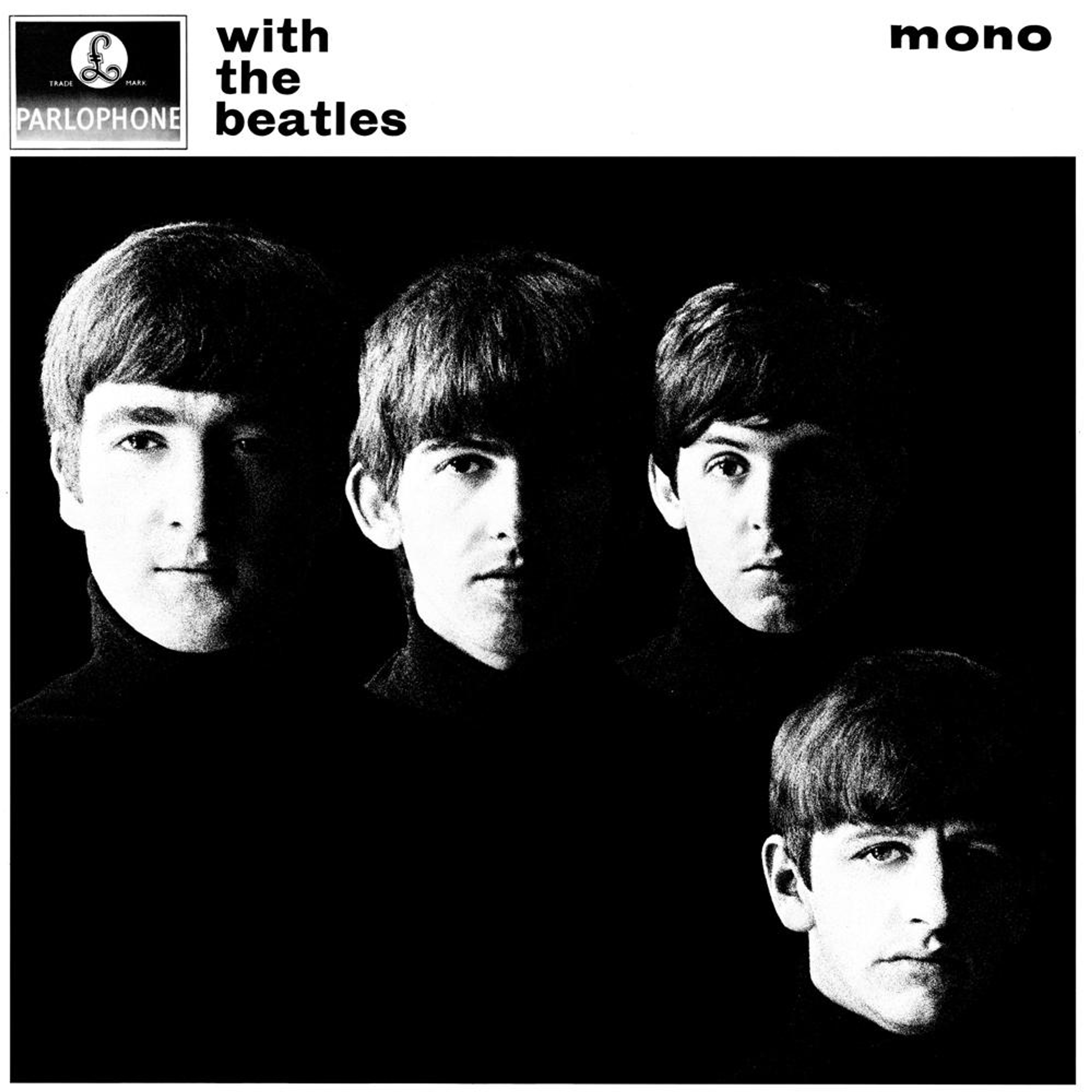 Photo of the cover art for 'Meet The Beatles' taken by Robert Freeman