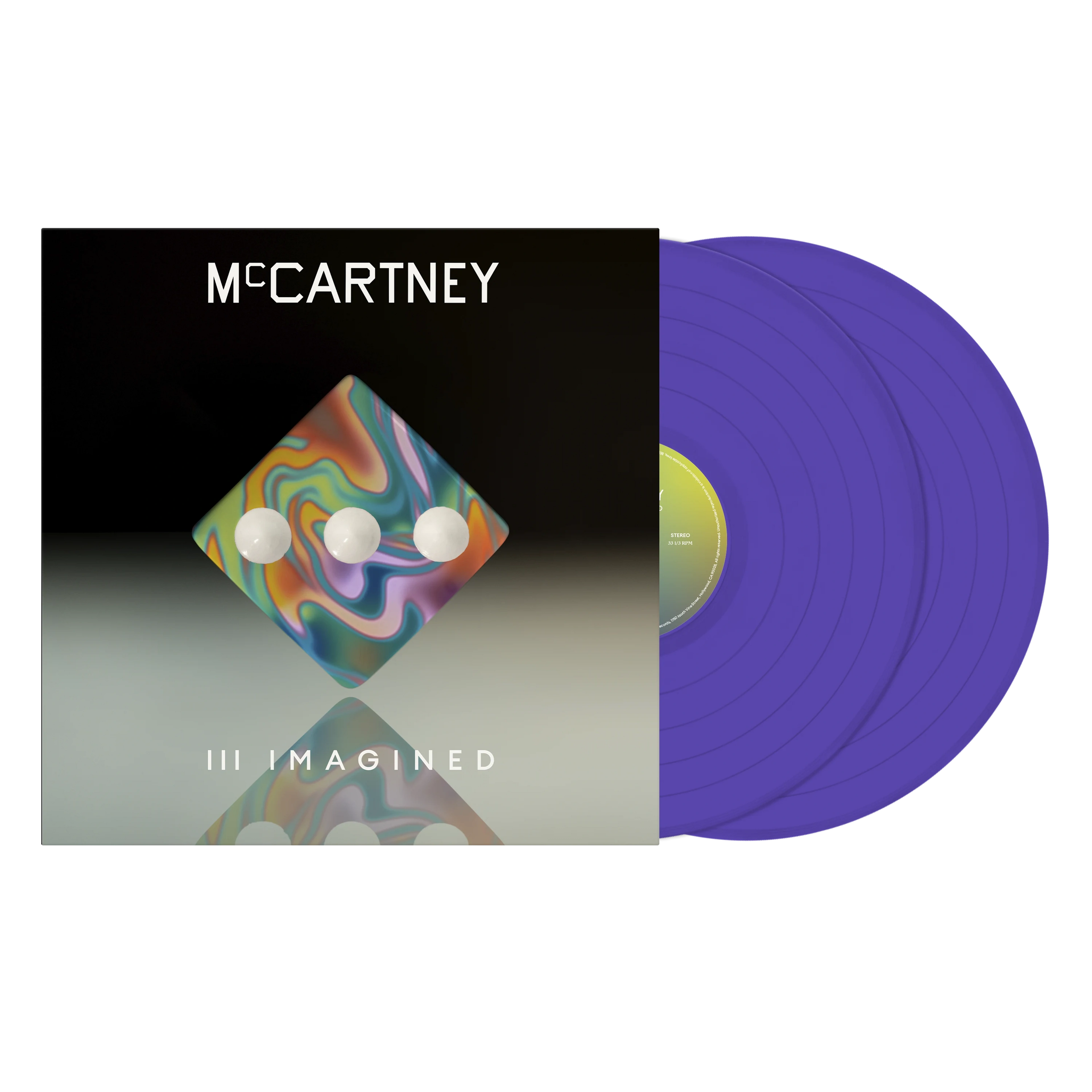 McCartney III Imagined purple vinyl record