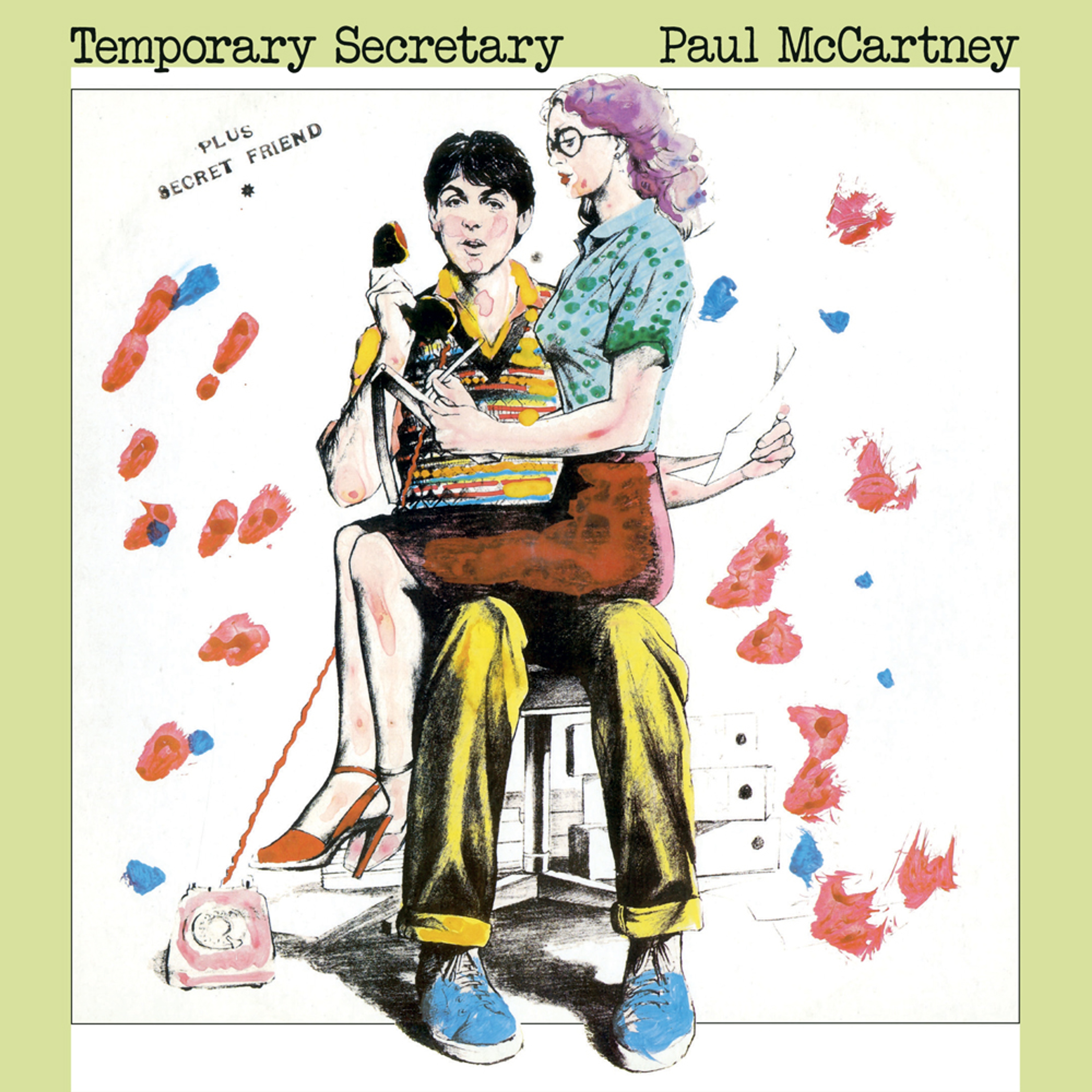 “Temporary Secretary” Single artwork as featured in 'The 7" Singles Box'