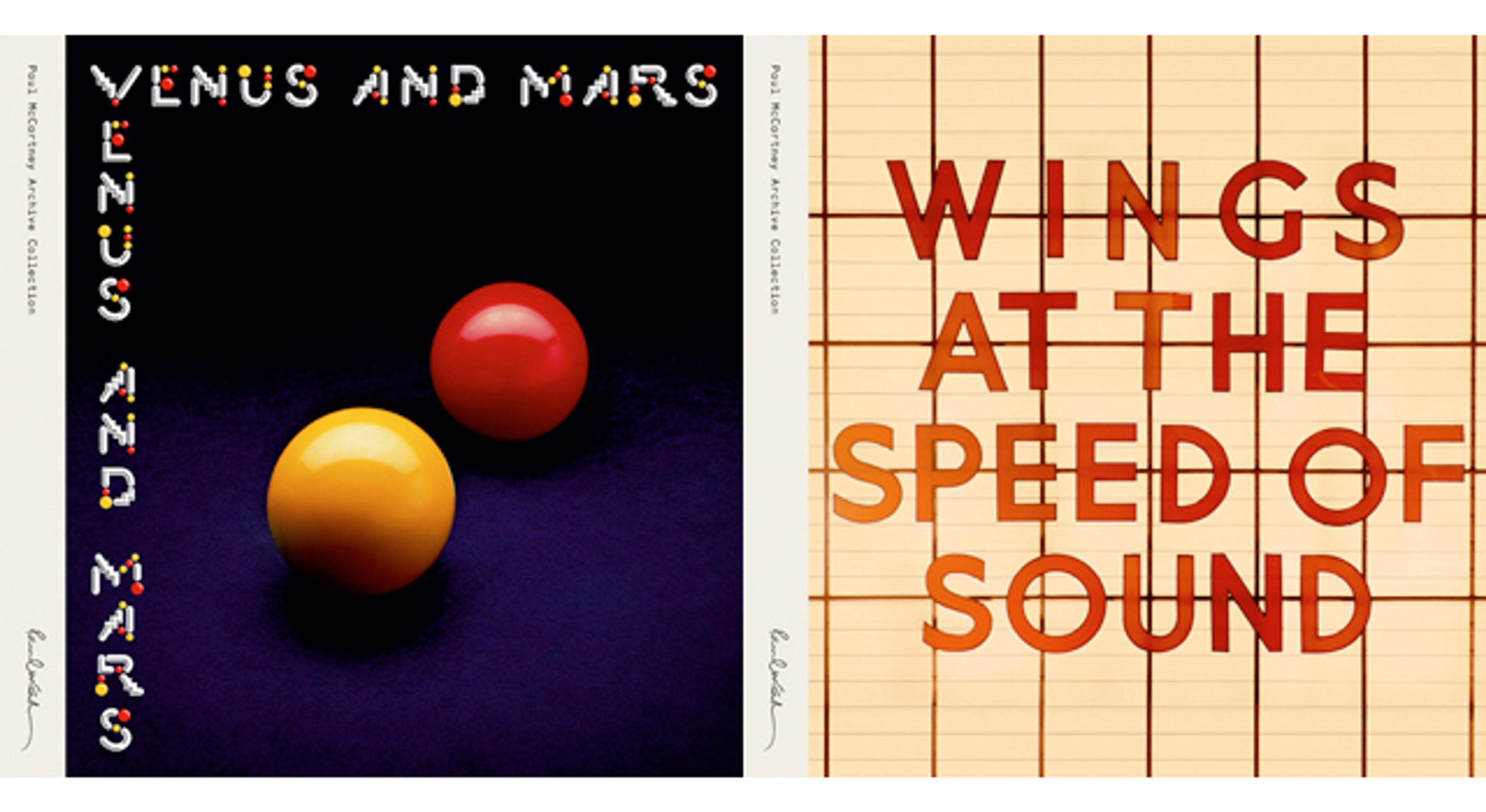 'Venus and Mars' and 'At The Speed Of Sound' - Out Now	