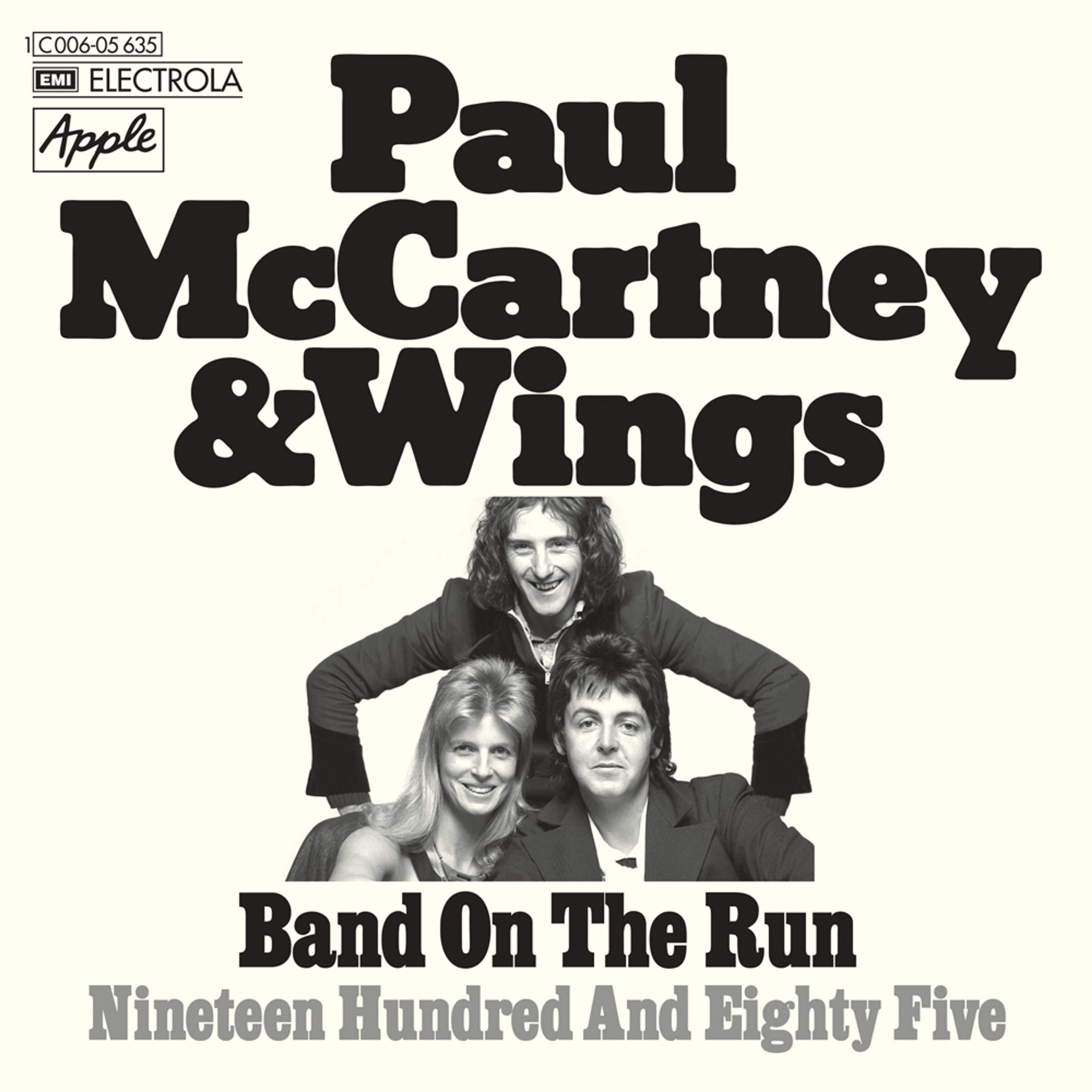 “Band on the Run” Single artwork as featured in 'The 7" Singles Box'