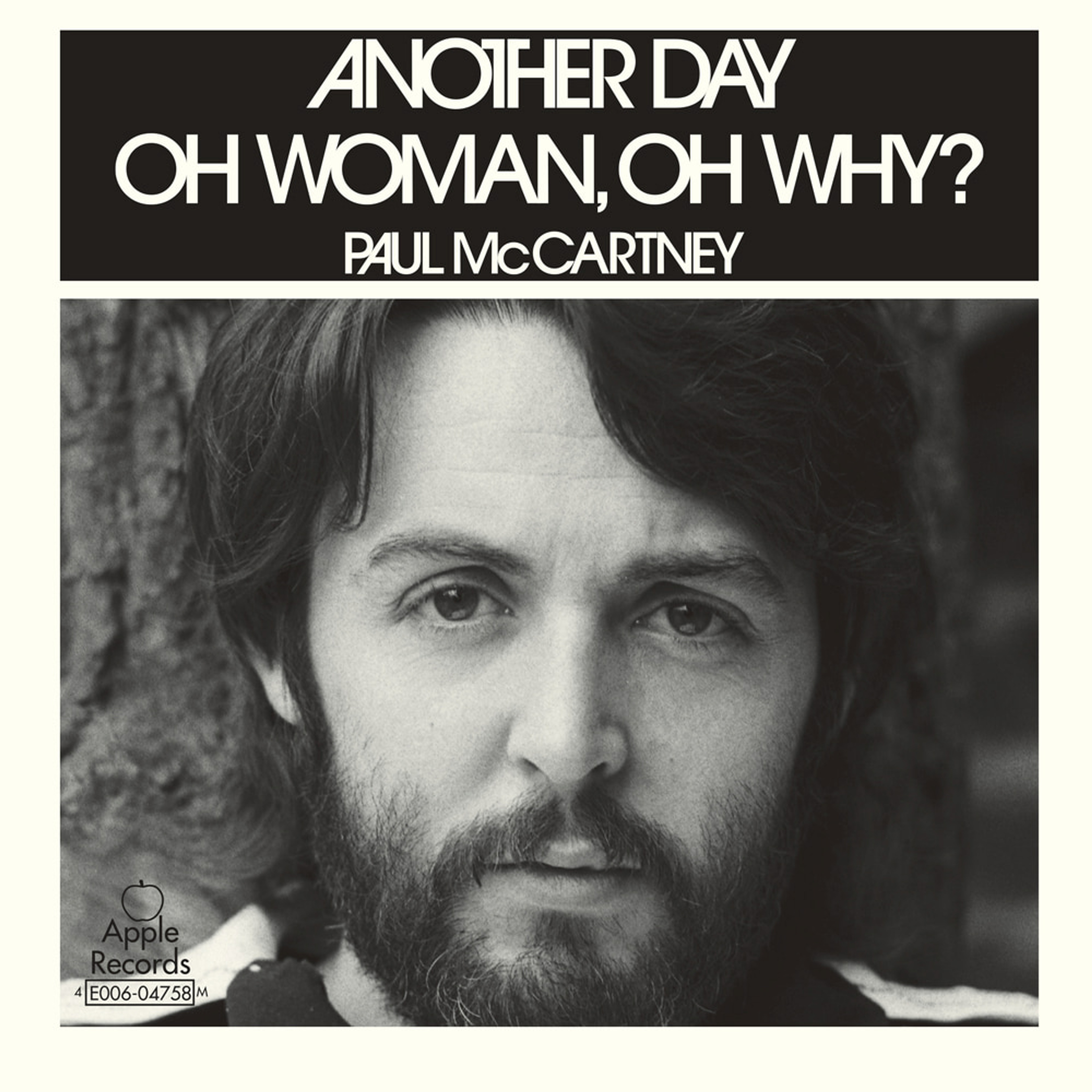'Another Day/Oh Woman, Oh Why' Single artwork as featured in 'The 7" Singles Box'