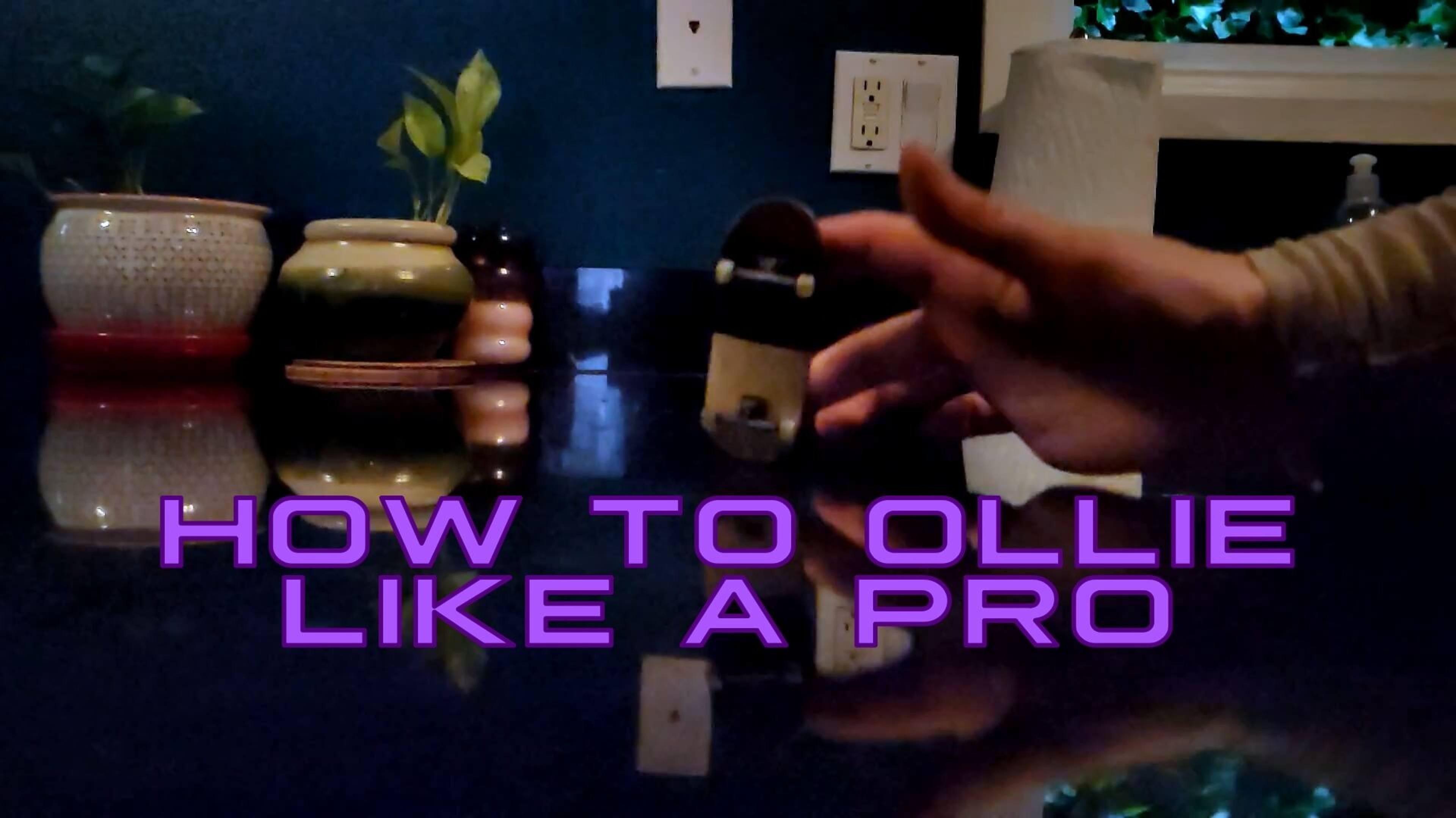 How to Ollie on a Fingerboard