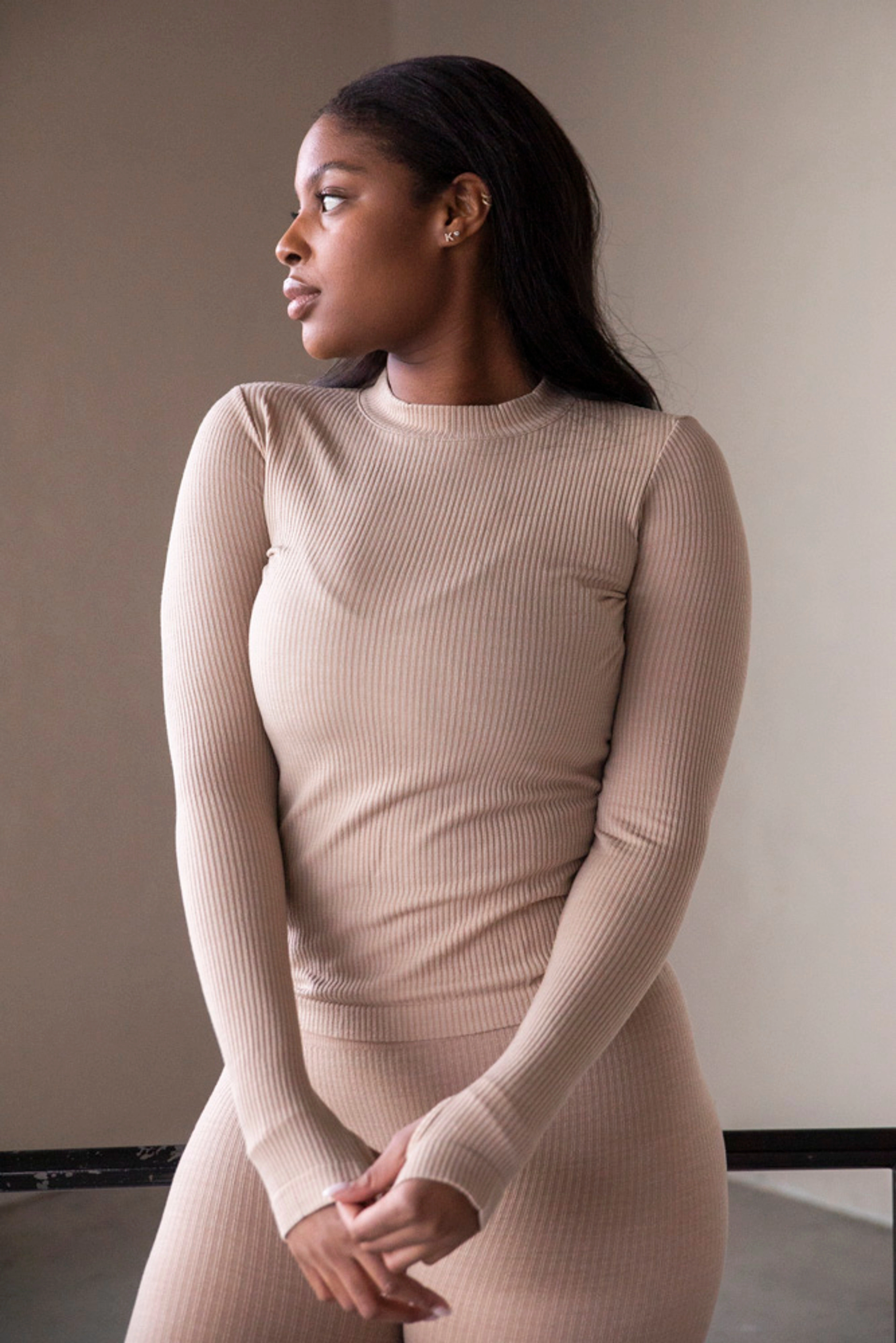 Wool Rib Long Sleeve