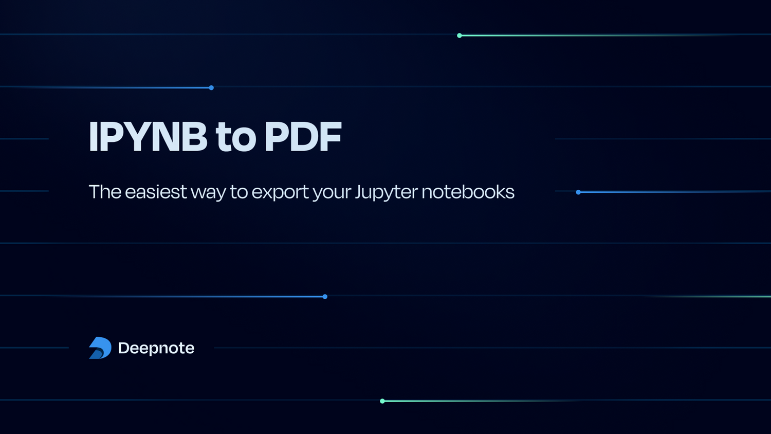 IPYNB to PDF: The easiest way to export your Jupyter notebooks