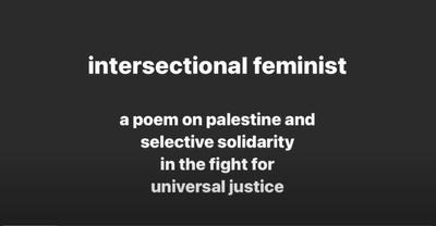 intersectional feminist