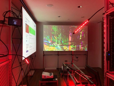 Negentropic Fields - Kinect and immersive section of the exhibition