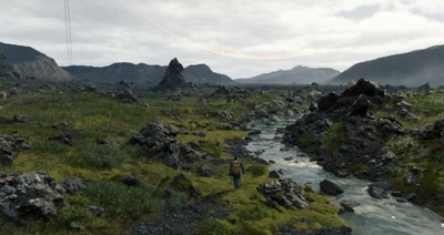 Screengrab view of the vast landscape and setting of the game.