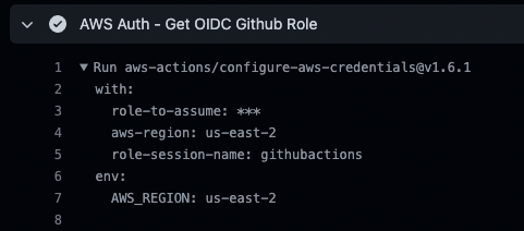 OIDC GitHub Role