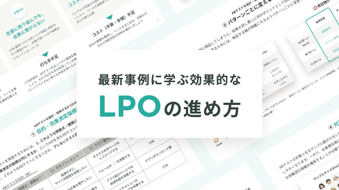 効果的なLPOの進め⽅ / LPO最新事例イメージ