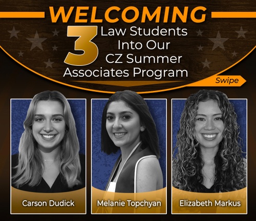 Carpenter & Zuckerman Welcomes Three Law Students for Its 2022 Summer Associates Program