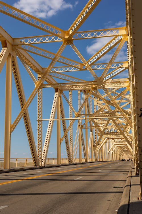 A white bridge in Louisville, KY