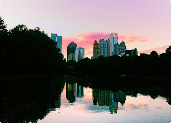 Atlanta, GA Cityscape at Dusk | Bellhop