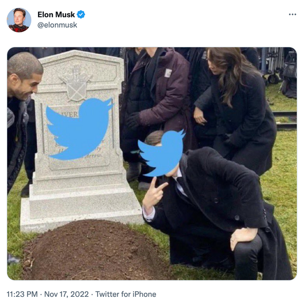 Elon Musk tweets the 