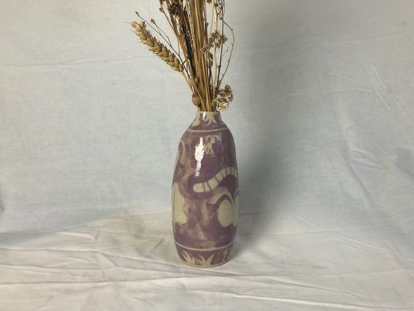 Vase insectes violet