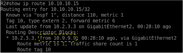 Router ID is 10.9.9.9