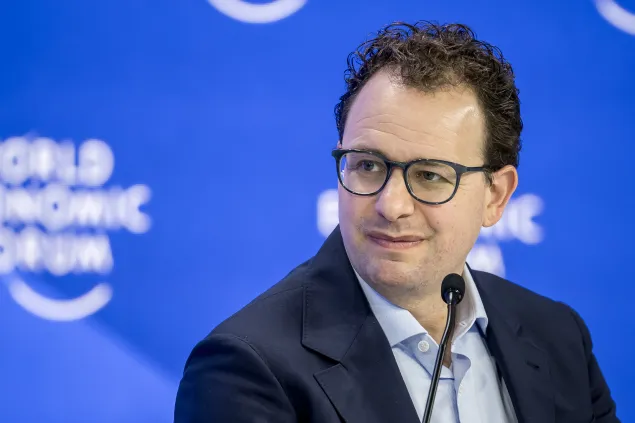 Anthropic CEO Dario Amodei takes part in a panel during the 2025 World Economic Forum on Jan. 23 - Image source: Observer