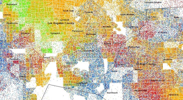 Project thumbnail for Los Angeles Dot Density Map