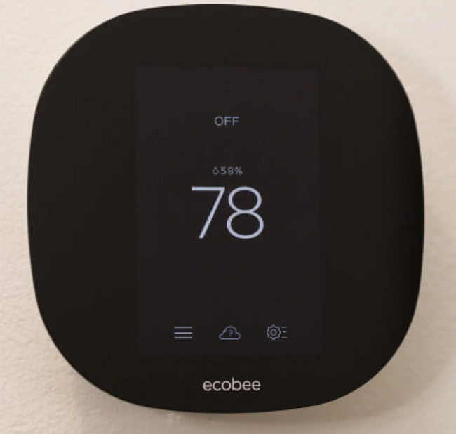 picture of ecobee® Smart Thermostat in home