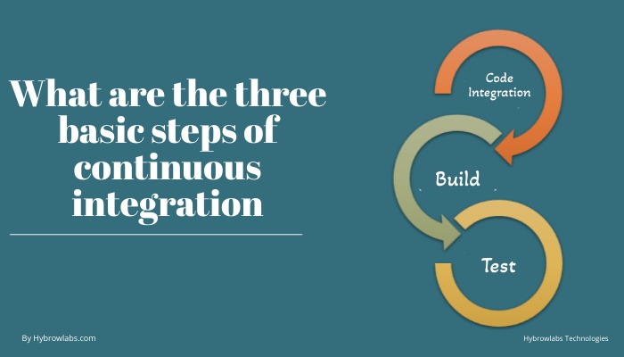 What are the three basic steps of continuous integration