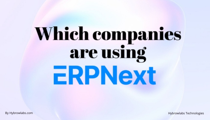Which companies are using ERPNext