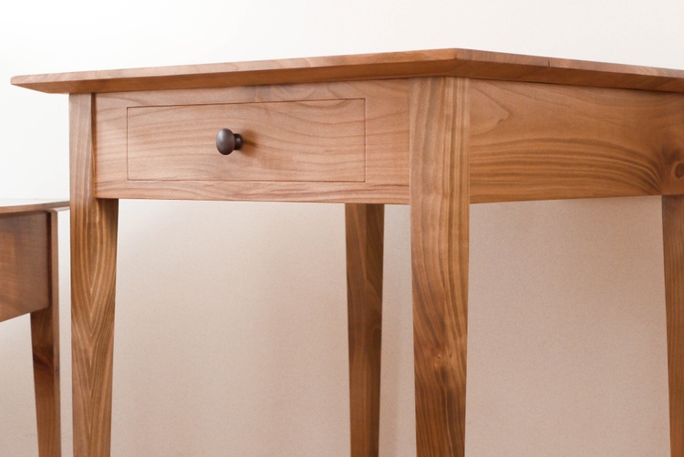 Shaker style nested side tables in English Cherry.