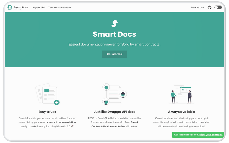 Smart Docs website mockup
