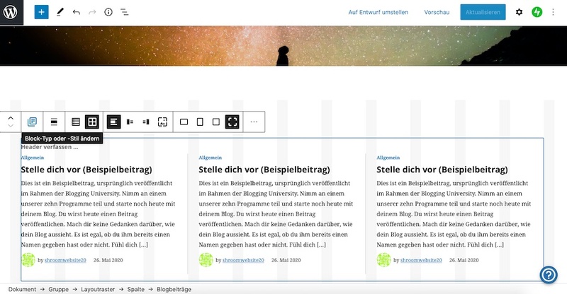 WordPress.com als Website-Baukasten-System für Kleinunternehmen