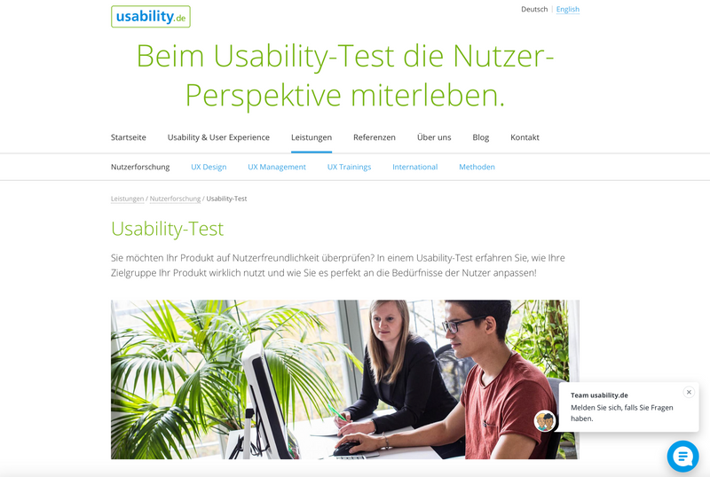Usability-Website 