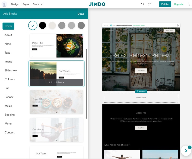 Jimdo als Website-Baukasten-System für Kleinunternehmen
