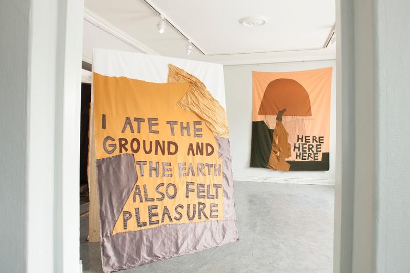 I Ate the Ground and The Earth Also Felt Pleasure & Here, Here, Here. Corinna Helenelund 2014.  Image Credit: Federico Ortegon.