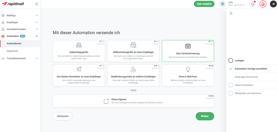 E-Mail-Automation Workflow-Vorlagen