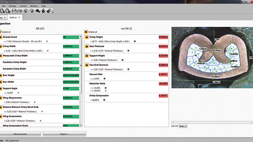 SmartVision - Clear presentation of the results for export