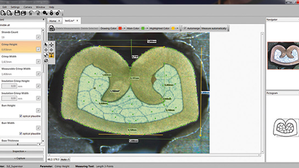 SmartVision - Mesure automatique des contours de sertissage B