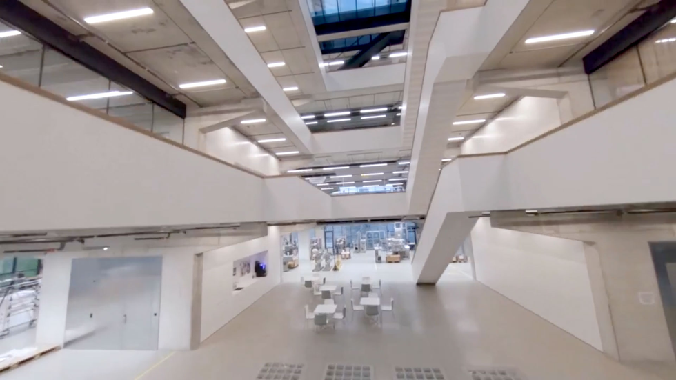Komax – a view through the new headquarter in Dierikon, Switzerland