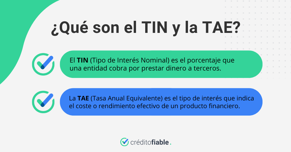 Diferencia entre TIN y TAE ¿cuál debo mirar al pedir un crédito