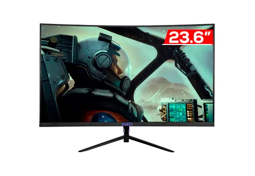 Imagem do produto Monitor Gamer Curvo Mancer Valak Z180H, 24 Pol. VA, FHD, 1ms, 180Hz, FreeSync e G-Sync, HDMI/DP, MCR-VKZ180H-BL01 em Amazon