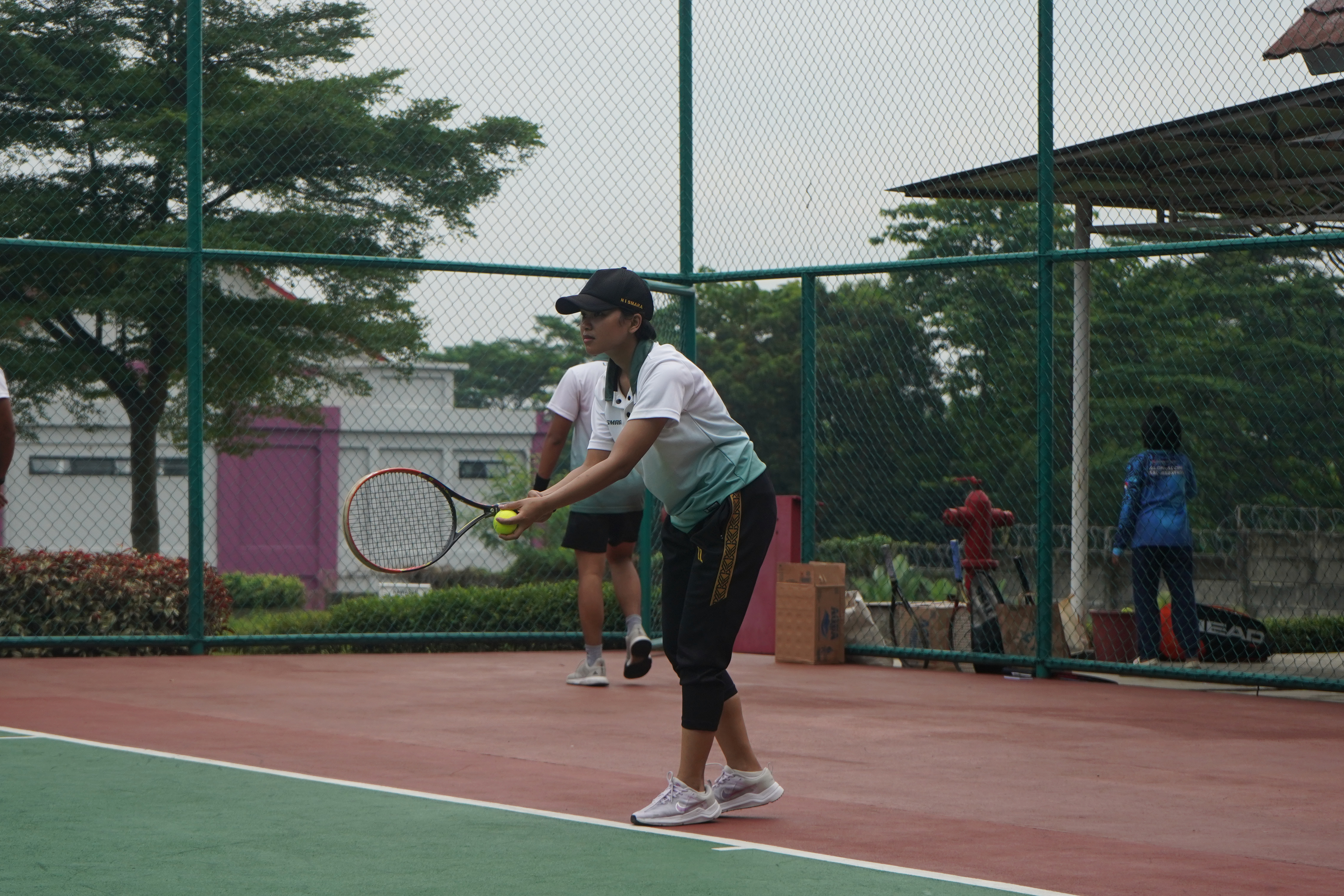 Friendly Match Court Tennis Republic Of Indonesia Defense University Vs STIN
