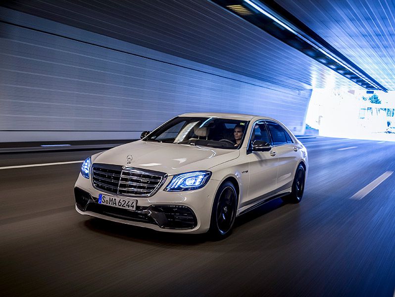 2020 Mercedes AMG S63 headlights ・  Photo by Mercedes-AMG