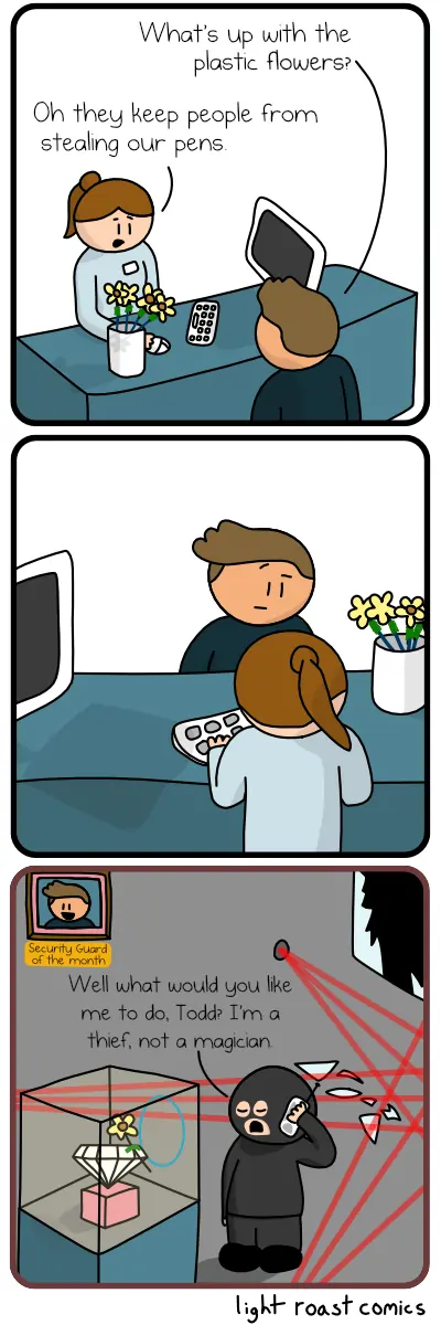 Panel 1: nullPanel 2: nullPanel 3: nullThis is the end of the comic.