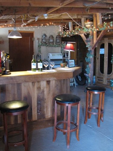 The tasting room is where guests can sample wines and also purchase a variety of Colroado-made products.