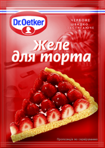 Желе для торта червоне - Продукти