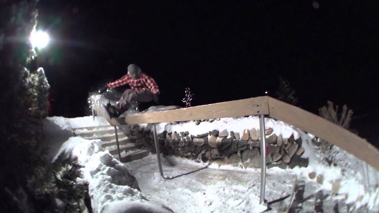 Worst Snowboarding Handrail Bail Ever!