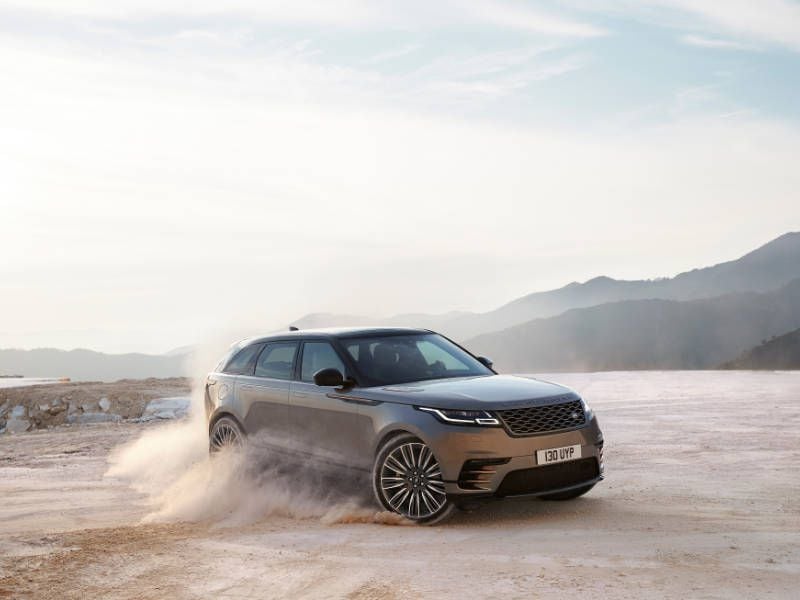 2018 Range Rover Velar front quarter salt ・  Photo by Land Rover