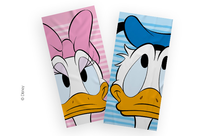 Donald en Katrien Duck Strandlakenset | Nu ruim 20% korting!
