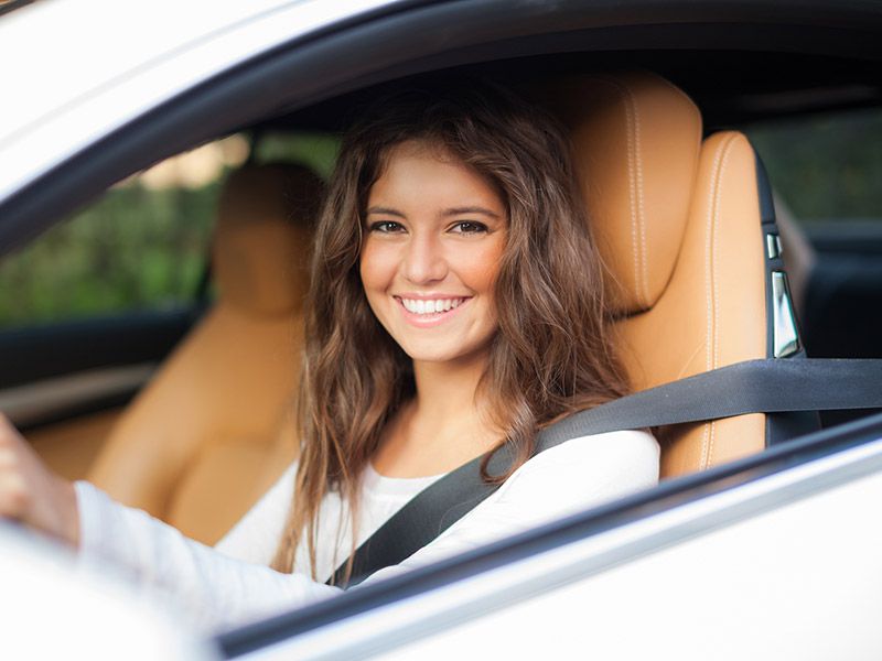 Woman Testing a Car 