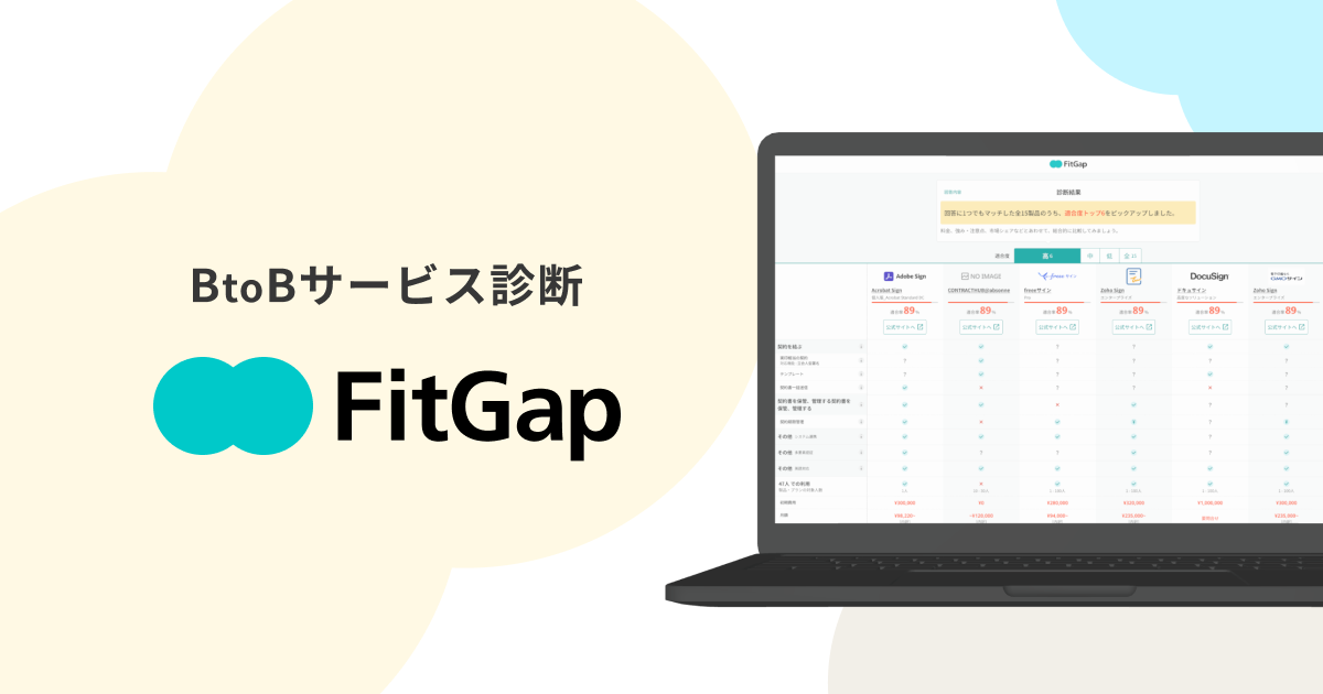 BtoBサービス診断「FitGap」にback checkが掲載されました