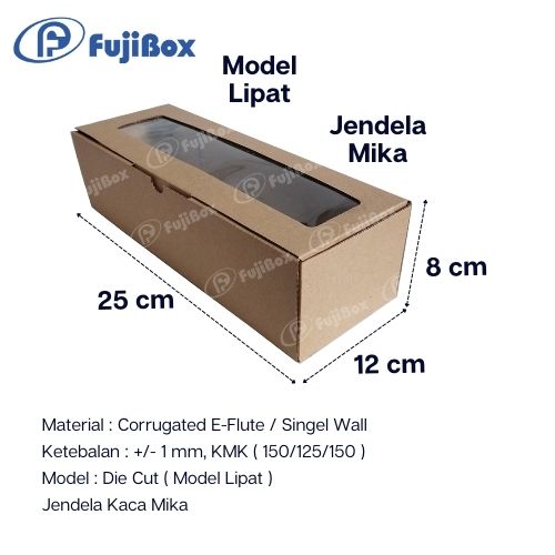 FUJIBOX DUS KARTON | CB KACA 25 x 12 x 8 | KARDUS JENDELA MIKA